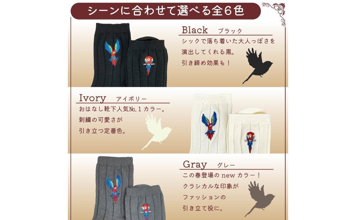 おはなし靴下 ギフトボックス アカコンゴウインコ レディース ピンク