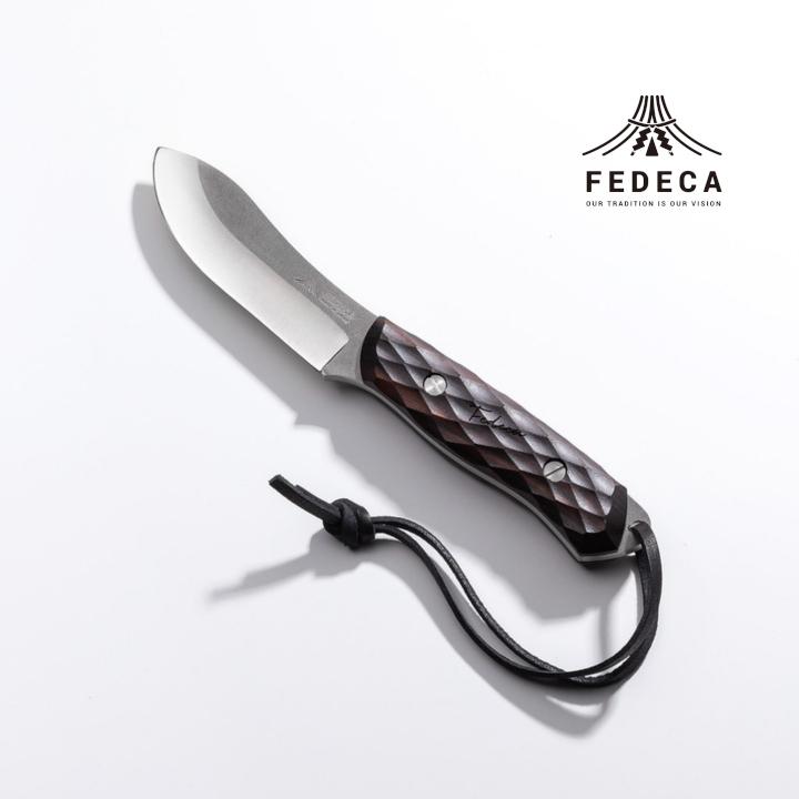 FEDECA ブッシュクラフトナイフ名栗黒檀 001231