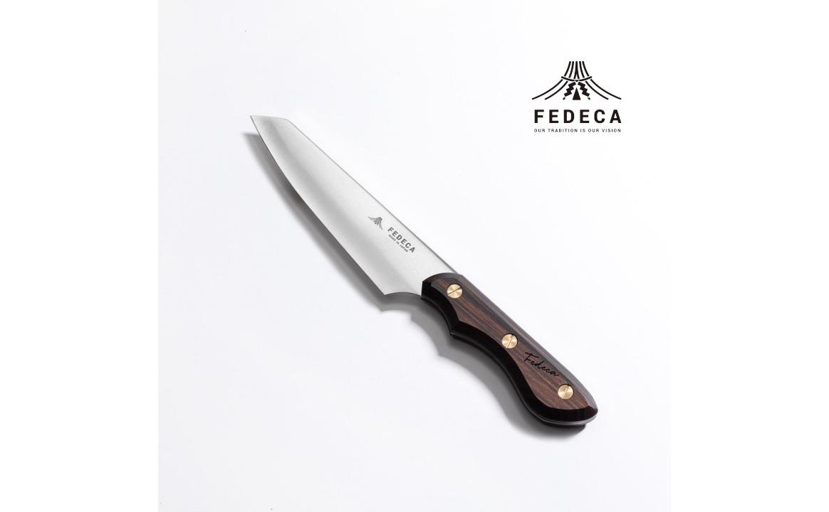 【FEDECA】三徳包丁 小 プレーン黒檀 001240