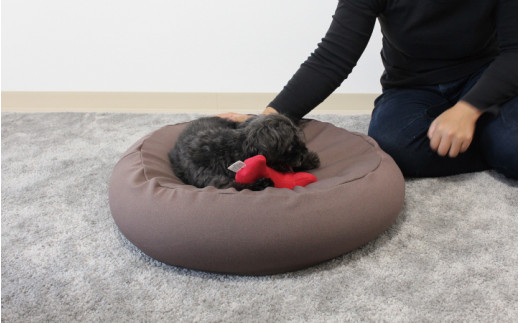 MOGU 雲にのるペットソファ〈ラウンド〉RE（レッド）
