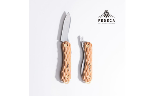 【FEDECA】折畳式料理ナイフSolo 名栗ホワイト 001117