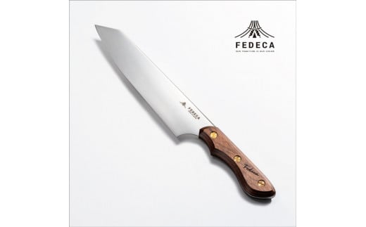 【FEDECA】三徳包丁 大 プレーンブラウン 000980