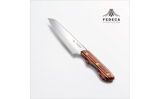 【FEDECA】三徳包丁 小 マルチカラー 001120