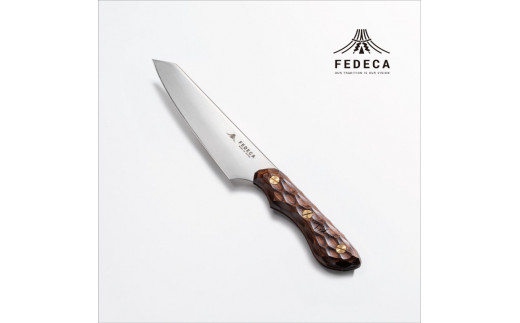 【FEDECA】三徳包丁 小 名栗ブラウン 000987