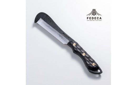 【FEDECA】 鍛造バトニング鉈 名栗ブラック 000949