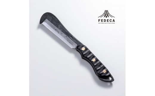 【FEDECA】 鍛造バトニング鉈 リップルブラック 000950