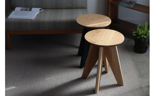 F.B.Fスツール/サイドテーブル オーク×BLACK