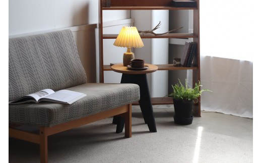 F.B.Fスツール/サイドテーブル オーク×BLACK