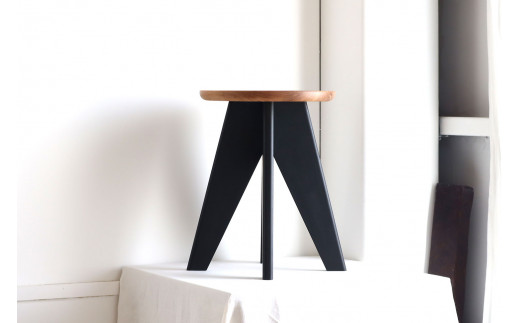 F.B.Fスツール/サイドテーブル オーク×BLACK