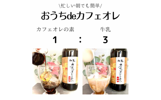 【カフェオレベース】ボトル4種セット