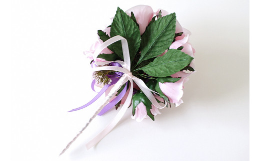 フラワーアレンジメントブーケ モーブピンク