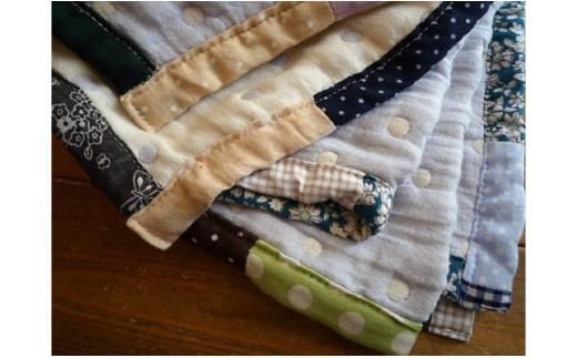 ハンドメイドの国産6重ガーゼのシングルサイズブランケット（ピンク）