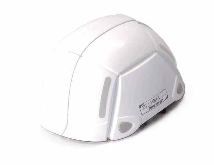～まさかの時の備えに～防災用折りたたみヘルメット ブルーム 1個（ホワイト）