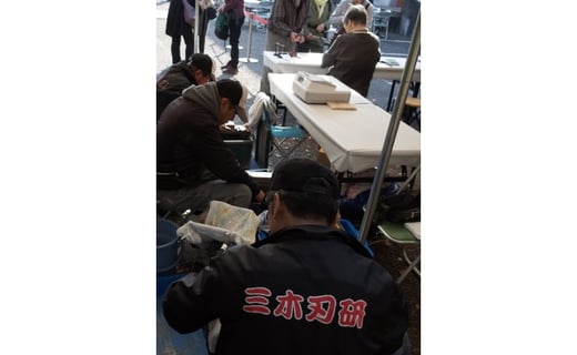 包丁研ぎサービス　出刃包丁・柳刃（刺身）包丁及び薄刃包丁3本の組み合わせ