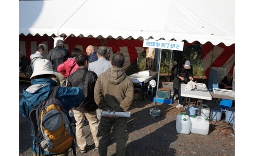 台所包丁　修理と研ぎサービス　三徳包丁・菜切り包丁・ペティナイフ・牛刀のうち、2本の組み合わせ