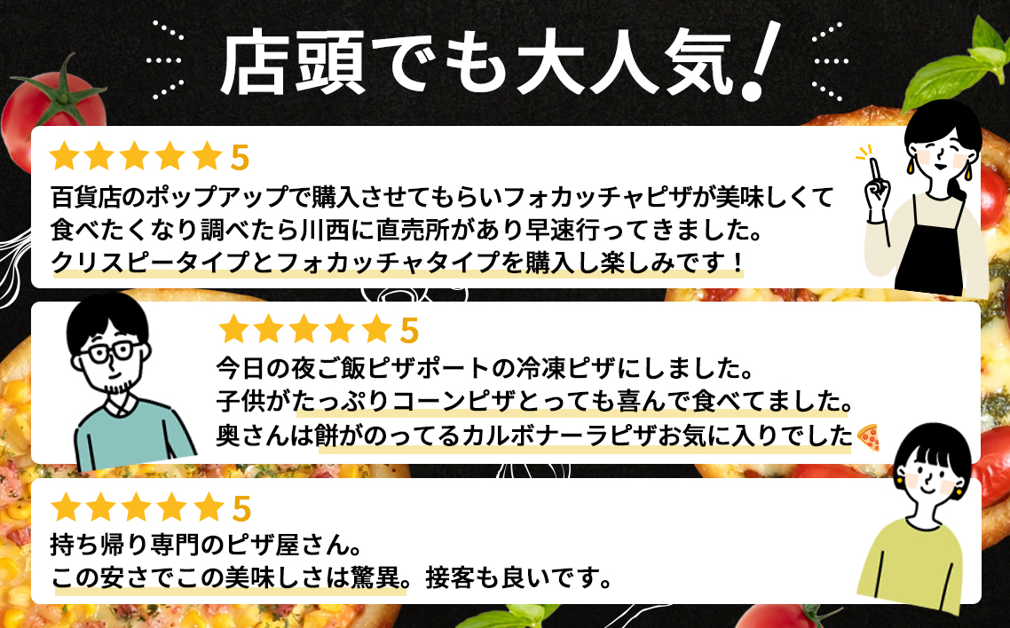 No.308 PIZZA PORT こだわり冷凍ピザ5枚セット KWNBX003