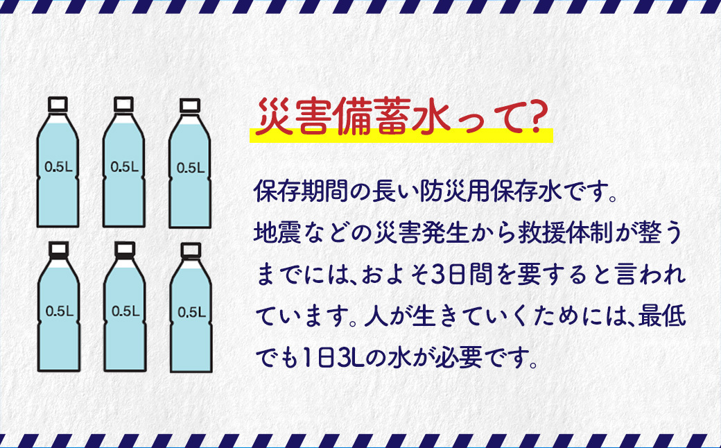 川西市のもしもに備えた優しい水ペットボトル1箱（500ml 24本入り） No.460 KWNCP001