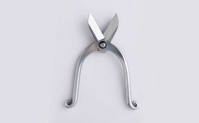 小野鉄 生花鋏 池の坊型 165mm クロームメッキ 雑貨 日用品 植物 ハサミ はさみ 