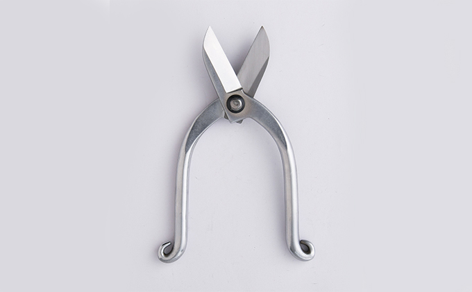 小野鉄 生花鋏 池の坊型 165mm クロームメッキ 雑貨 日用品 植物 ハサミ はさみ 