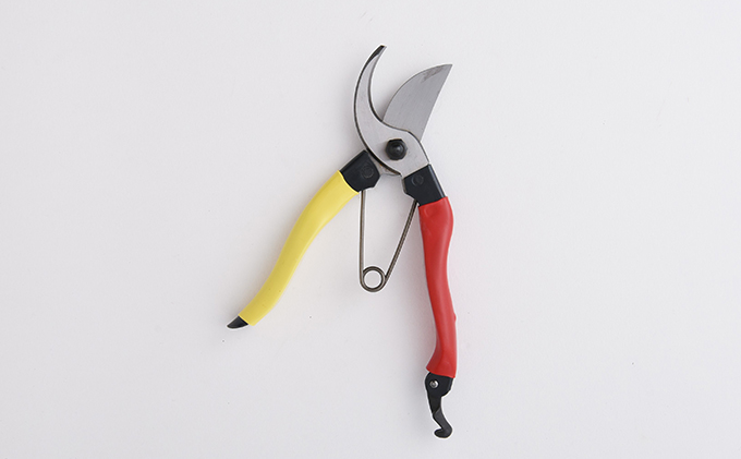 小野鉄 剪定鋏 180mm 赤黄柄 右手用 雑貨 日用品 民芸品 工芸品 伝統技術 