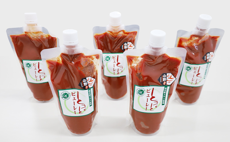 トマト100%のピューレ5本セット（保存料・化学調味料不使用） 加工食品 野菜 保存料不使用 