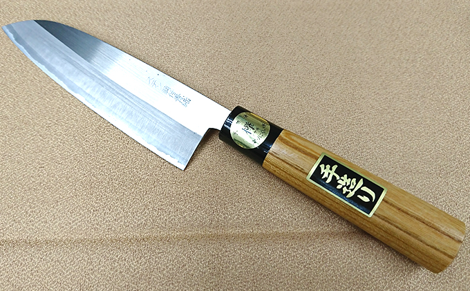 青紙割込ステン鍛造包丁三徳165mm キッチン用品