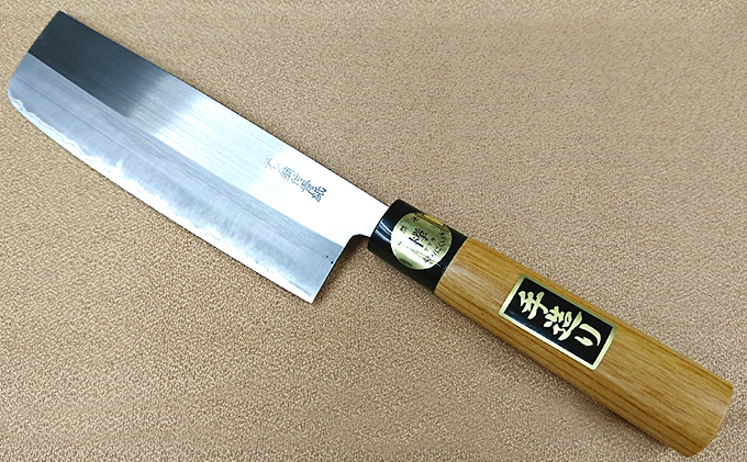 青紙割込ステン鍛造包丁薄刃165mm キッチン用品