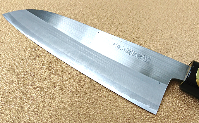 青紙割込ステン鍛造包丁三徳165mm キッチン用品 