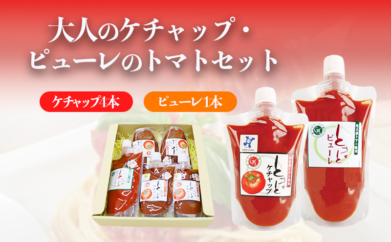 おとなのケチャップ・ピューレのトマトセット 加工食品 調味料