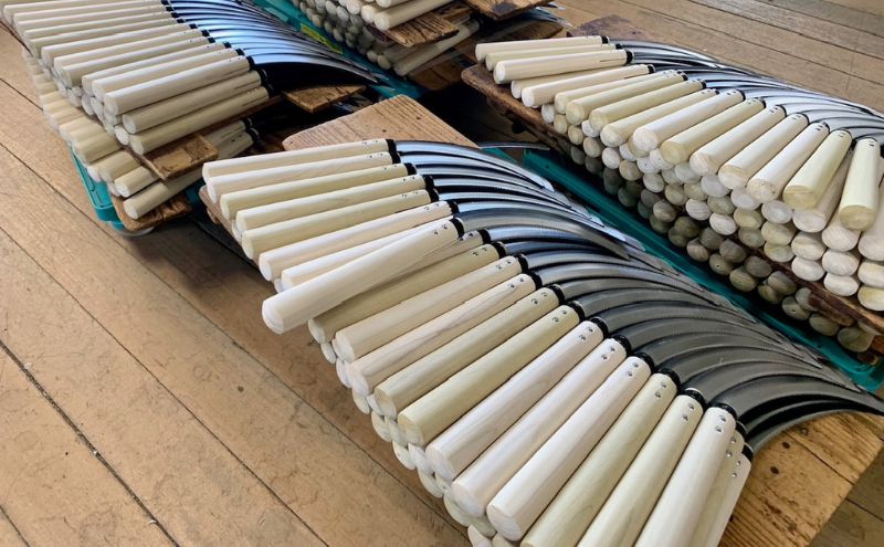 草刈り鎌180mm　ステンレス製　goose ガーデニング　農業　稲刈り　除草 