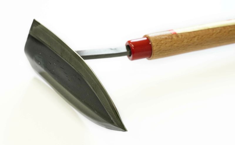 千代高龍　両刃草削り鎌140mm　鋼付　赤口 ガーデニング　農業　除草 