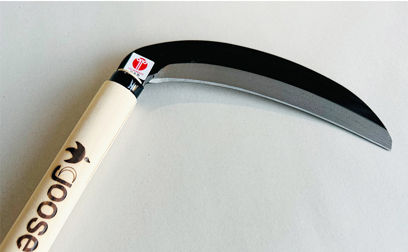 【左利き用】草刈り鎌 180mm goose ガーデニング 農業 稲刈り 除草 