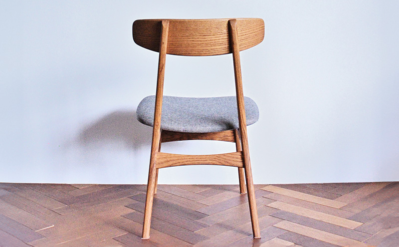 ダイニングチェア 01 グレー　インテリア 椅子 イス 木製 デザイン オリジナル 兵庫県 小野市