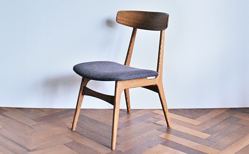 ダイニングチェア 01 グレーブラウン　インテリア 椅子 イス 木製 デザイン オリジナル 兵庫県 小野市