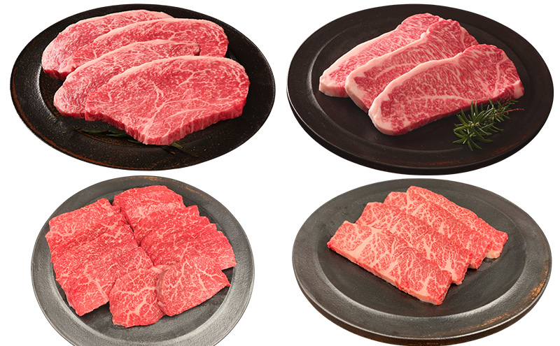 神戸牛 ステーキ 豪華 6か月定期便　サーロイン もも ヘレ ロース 肩ロース いちぼ ひうち まるしん 内平 みすじ 亀の甲 もも ミニステーキ 食べ比べ