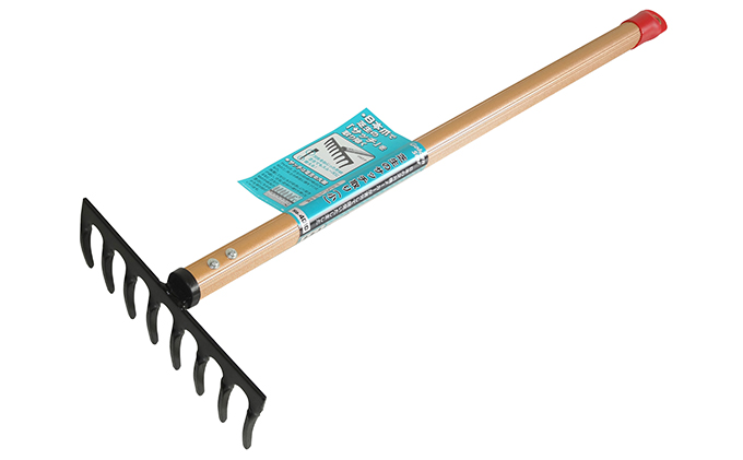芝生のサッチ取り（小）8本爪600mmアルミ柄付「4010」[ 園芸 園芸用具 庭 手入れ ] 雑貨 日用品