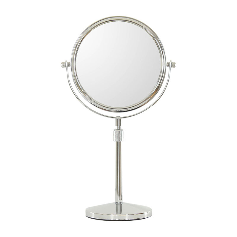 上下できる昇降式　卓上ミラー　鏡 かがみ 高さ調節 飛散防止加工 両面 拡大鏡 スタンドミラー インテリア おしゃれ メイク 玄関