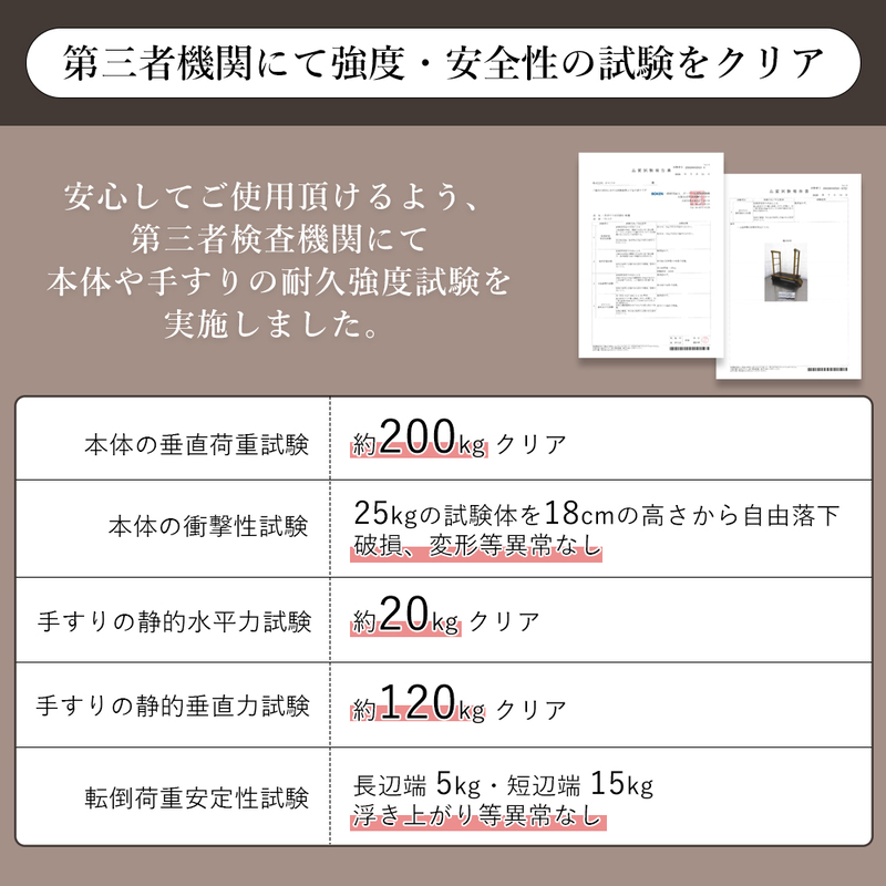 片側手すり付き玄関台 60幅 睡蓮