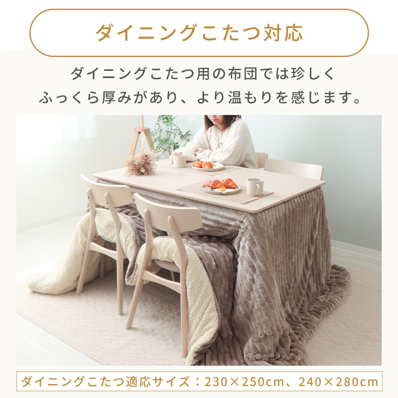 リバーシブルこたつ布団 Lampoa(ランポア) 195×245