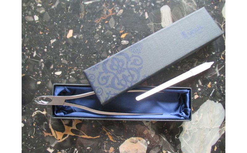 アンクル ロングニッパー爪切り　爪ヤスリ付き [ つめきり 爪切り ロング 足用 つめ ネイル 右利き 左利き ニッパー ]