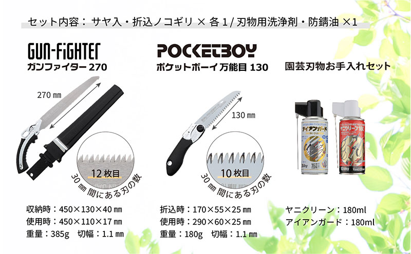 900-59　土木工事から竹の伐採まで シルキー万能鋸セットA 雑貨 日用品 