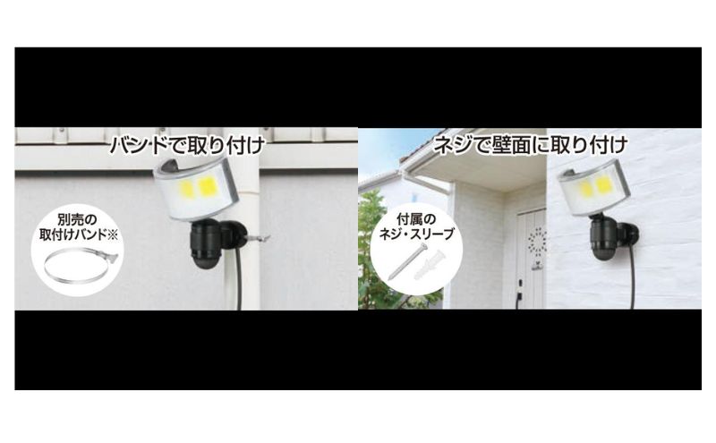 大進 コンセント式センサーライトワイド DLA-18T600 防犯ライト 100V 防雨 屋外 人感センサー 4939736905777