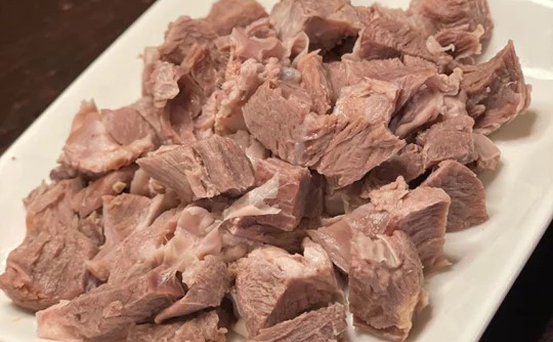 町の焼肉屋さんが作ったペットフード　豚肉ミックス３０日分（豚レバー８Ｐ＋豚ハラミ８Ｐ）