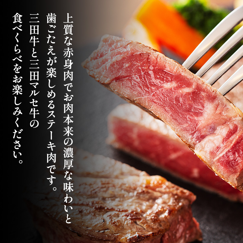 三田牛＆三田マルセ牛ステーキ食べくらべ
