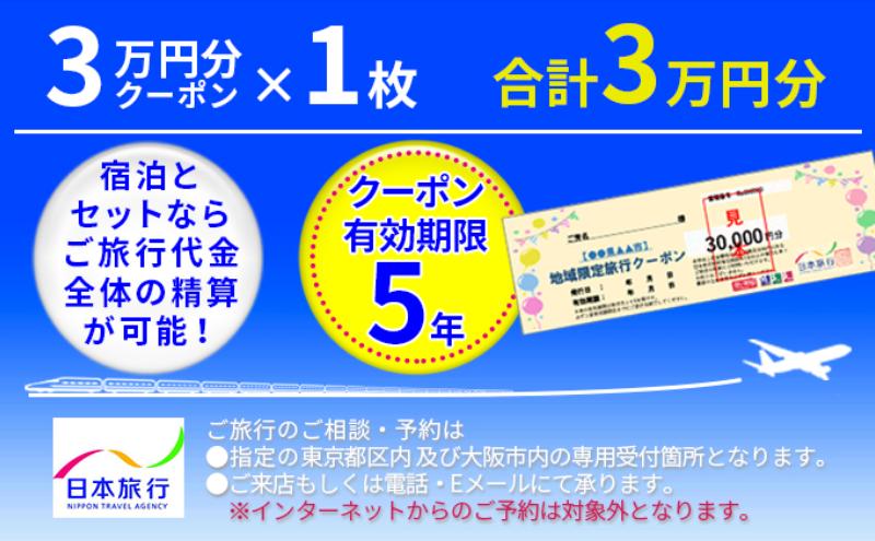 日本旅行　地域限定旅行クーポン【３０，０００円分】