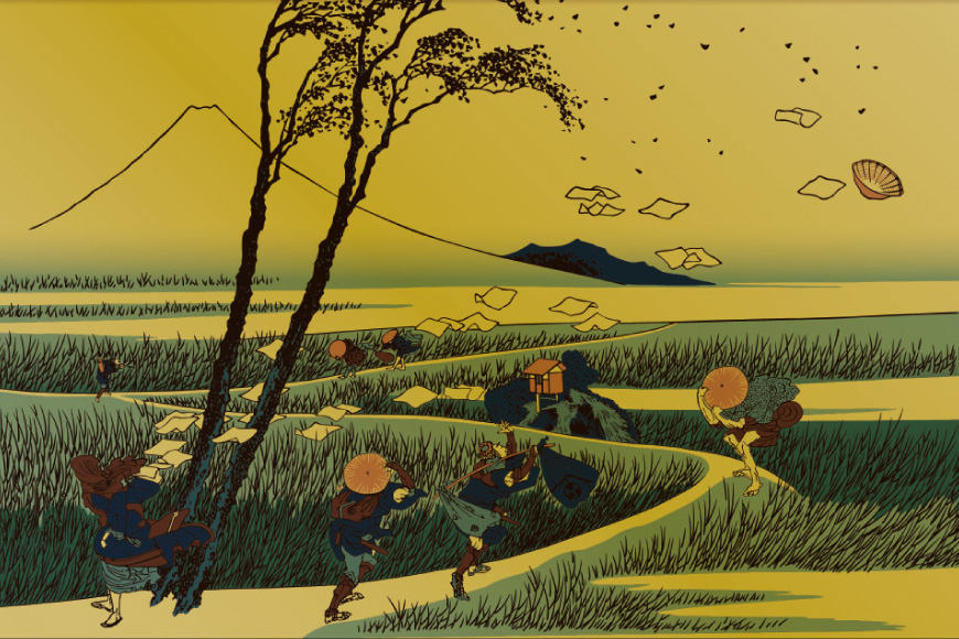 純金 ゴールド 富嶽三十六景 駿州江尻 カード 1枚 1g ガラス フレーム 1個 [三菱マテリアルトレーディング 兵庫県 三田市 3d28bae300115] 金 黄金 フォーナイン 贈り物 記念品