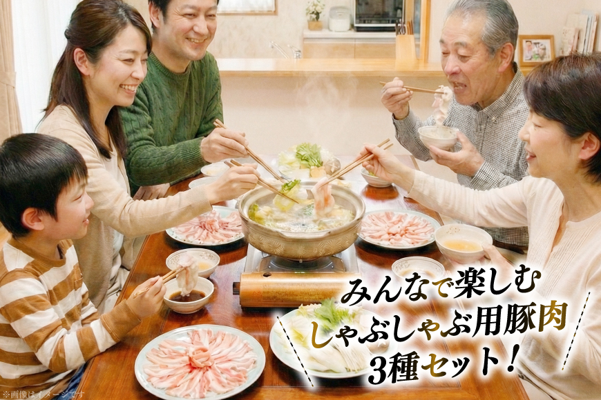 豚肉 小分け 兵庫県産 三田ポーク しゃぶしゃぶ用 3種 500g 計 1.5kg ロース 肩ロース バラ セット [パスカルさんだ 兵庫県 三田市 3d28bae660042] 冷凍 国産 しゃぶしゃぶ 豚 肉 詰め合わせ 薄切り