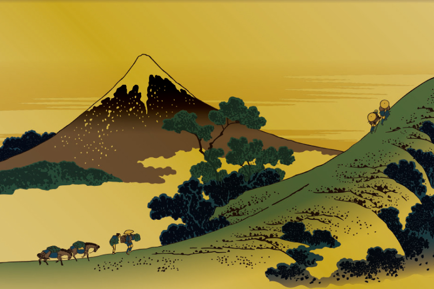 純金 ゴールド 富嶽三十六景 甲州犬目峠 カード 1枚 1g ガラス フレーム 1個 [三菱マテリアルトレーディング 兵庫県 三田市 3d28bae300126] 金 黄金 フォーナイン 贈り物 記念品