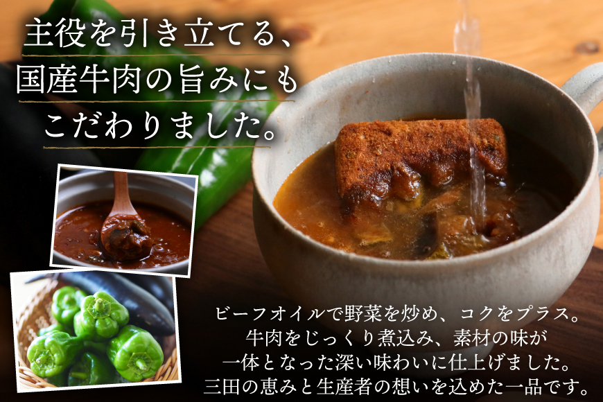 三田で育ったなすとピーマンのビーフシチュー 10食入 [コスモス食品 兵庫県 三田市 3d28bae190062] ビーフシチュー インスタント 常温 シチュー