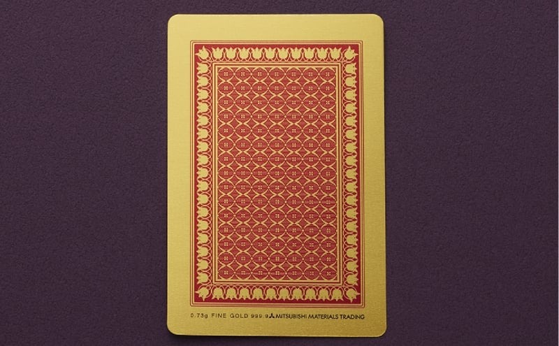 【いよいよ登場！】三田市ふるさと納税限定企画　『純金招福トランプ』　黒いジョーカー [3d28bae300076]0325